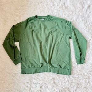 Green Crewneck Sweatshirt, XXL